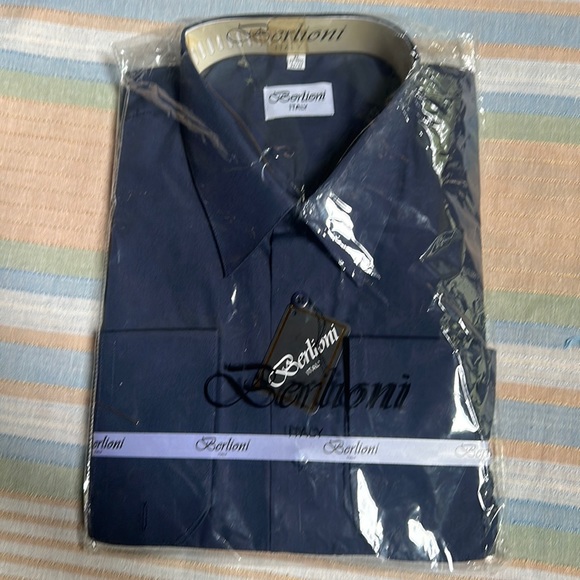 berlioni dress shirt Two-Tone Dress Shirt